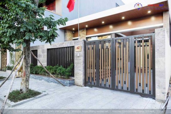 Hàng rào sắt hộp cho nhà phố