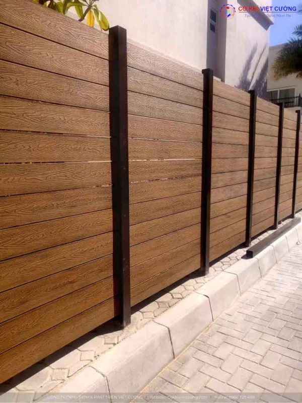 Hàng rào nhựa composite giả gỗ