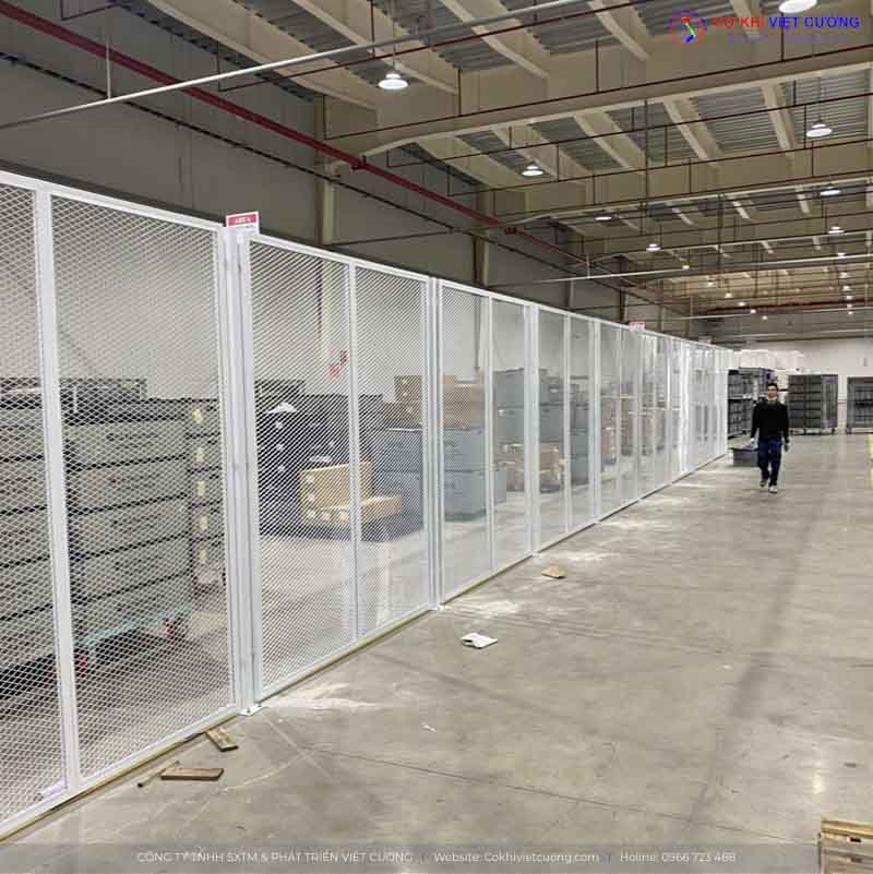 Hàng rào thi công bởi Cơ khí Việt Cường được đánh giá rất cao về chất lượng