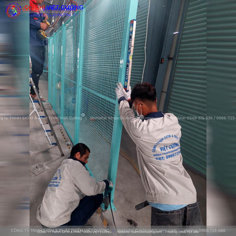 Hàng rào lưới thép lắp đặt tại Flash Fulfilment Việt Nam