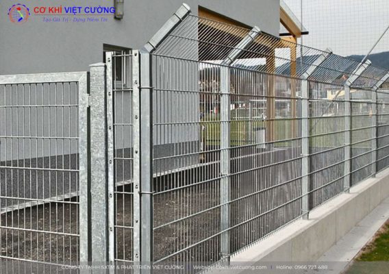Hàng Rào Đẹp thi công hàng rào lưới thép mạ kẽm nhúng nóng