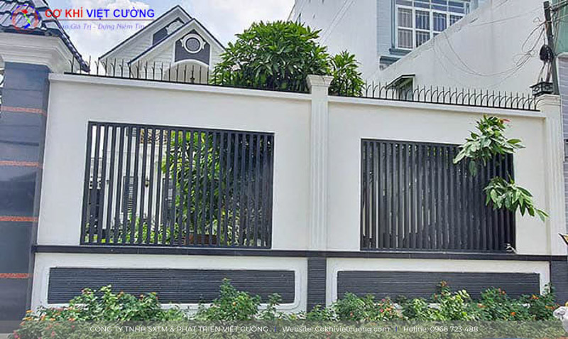 Mẫu hàng rào sắt nhà phố đẹp