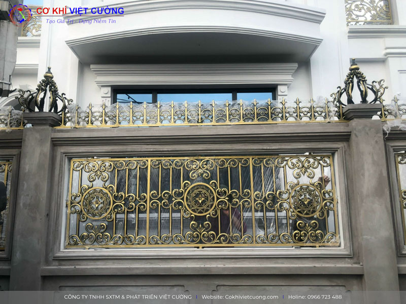 Mẫu hàng rào nhôm đúc đẹp