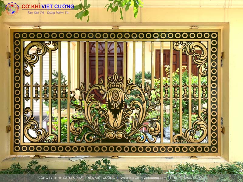 Mẫu hàng rào nhôm đúc đẹp